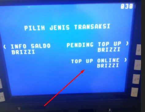 Top Up Saldo Brizzi Lewat ATM BRI