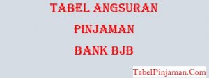 Tabel Pinjaman Bank BJB Syarat Pengajuan 2021