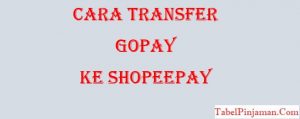 Cara Transfer Gopay Ke Shopeepay