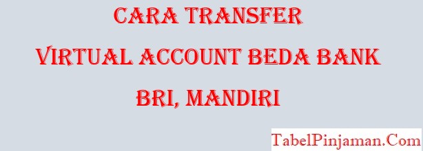 Cara Transfer Virtual Account Beda Bank, BRI dan Mandiri
