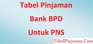 Tabel Angsuran Bank BPD Untuk PNS