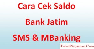 Cek Saldo Bank Jatim Online