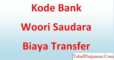 Kode Bank Woori Saudara (BWS), Biaya Transfer 2023